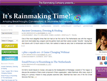 Tablet Screenshot of itsrainmakingtime.com